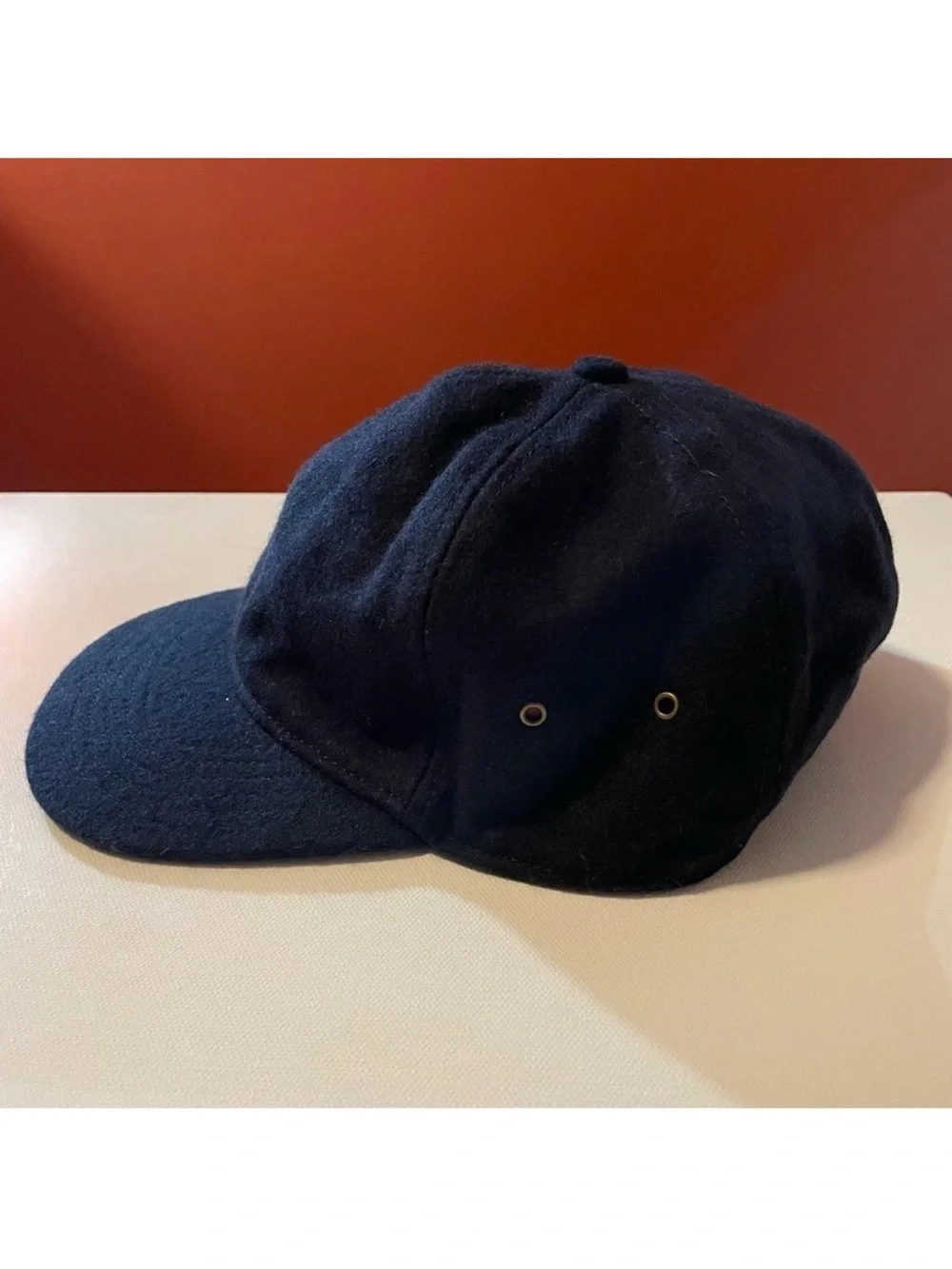 J Crew Men’s Oarsman Navy Wool Blend Ventilated Outdoor Gorpcore Hat Cap